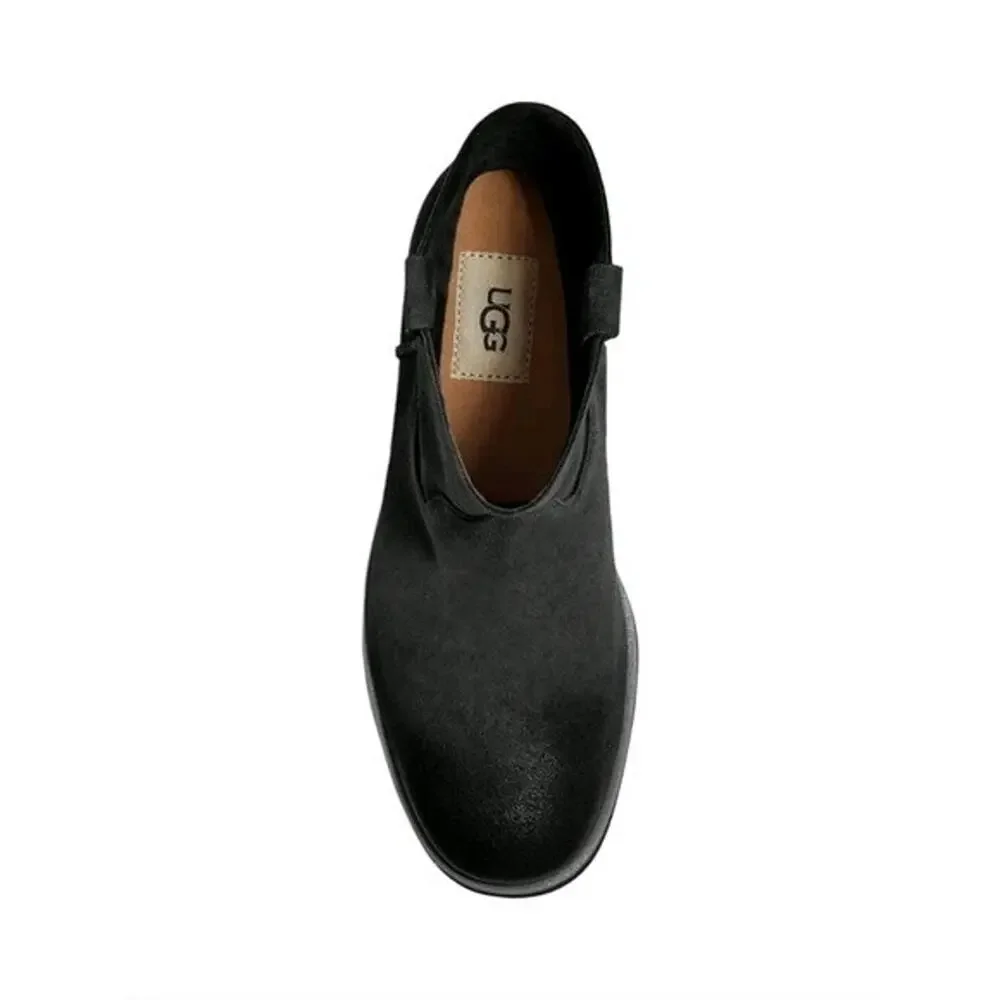 Ugg Josefene Short Boot In Black Womens Velvety Suede Size US 9.5 EU 40.5 NEW